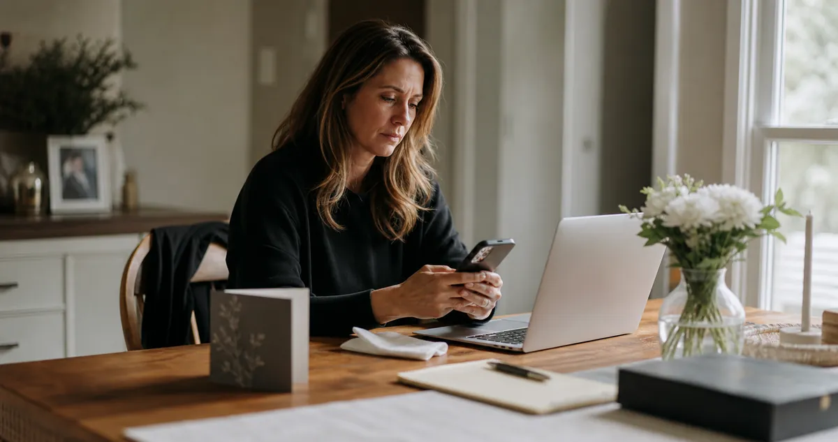How to Word a Funeral Announcement to Send by Text or Email
