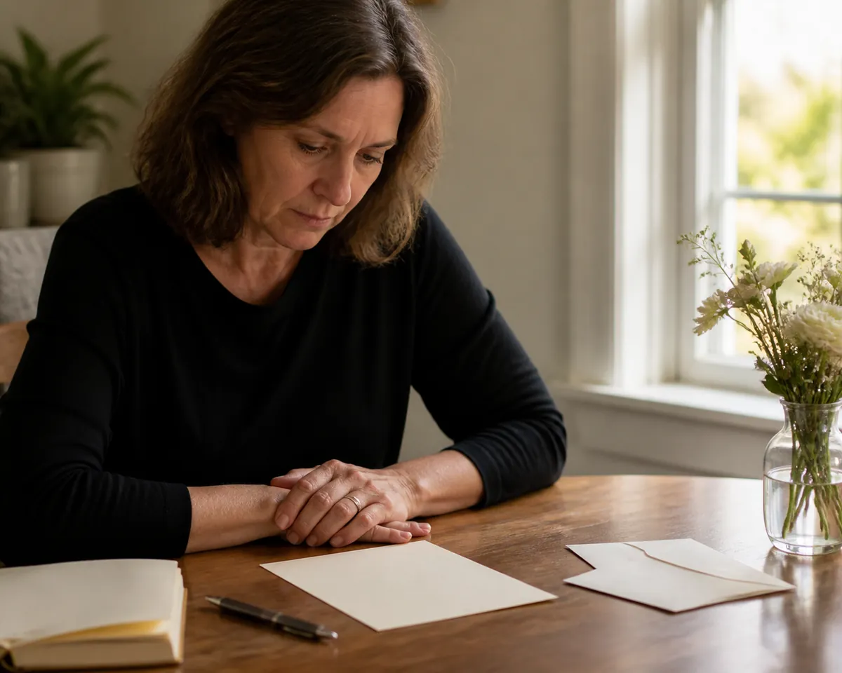 Illustration supporting How to Word a Death Announcement Letter to Mail to Relatives