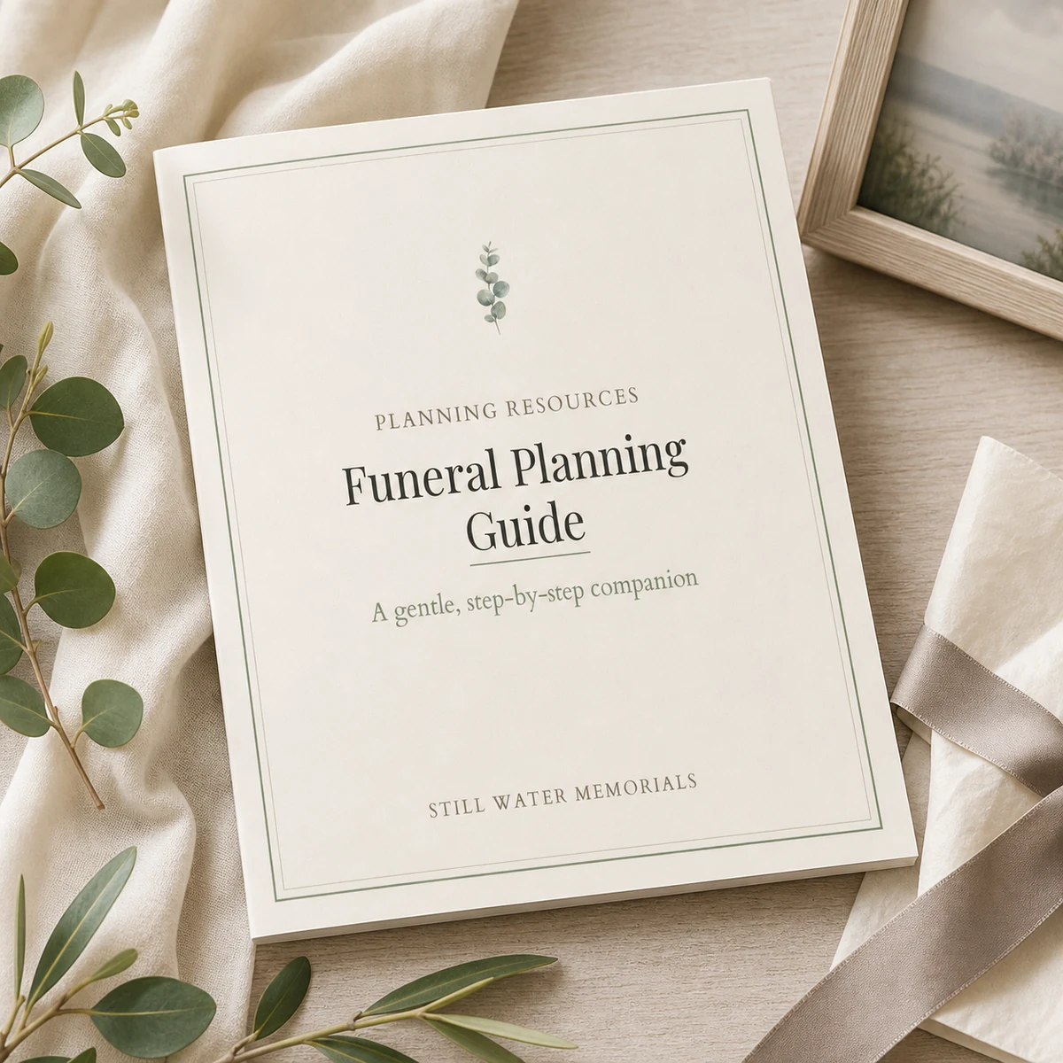 Funeral Planning Guide — A guided planning workbook with fill-in pages